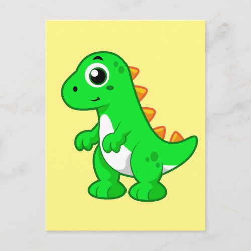 Cute Illustration Of Tyrannosaurus Rex Postcard