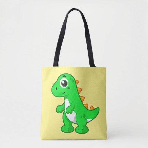 Cute Illustration Of Tyrannosaurus Rex Tote Bag