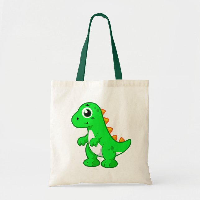 Cute Illustration Of Tyrannosaurus Rex. Tote Bag (Front)