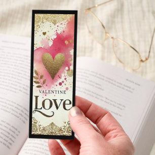 Cute Illustration Of Valentine's Day Bookmarks
