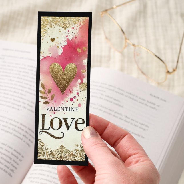 Cute Illustration Of Valentine's Day Bookmarks (Hand)