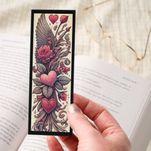 Cute Illustration Of Valentine's Day Bookmarks