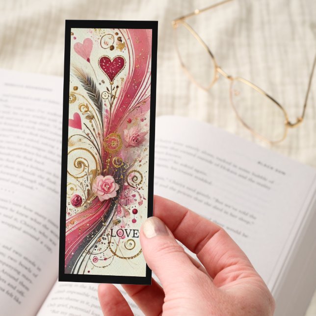 Cute Illustration Of Valentine's Day Bookmarks (Hand)