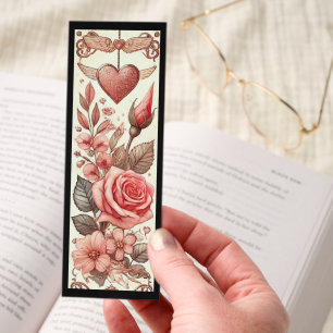 Cute Illustration Of Valentine's Day Bookmarks