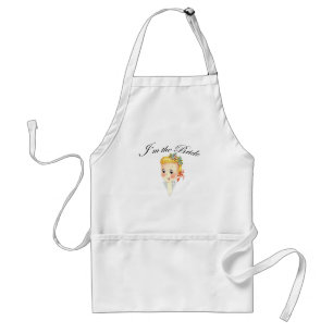 Cute I'm the Bride Hen Party Bridal Shower Adult Apron