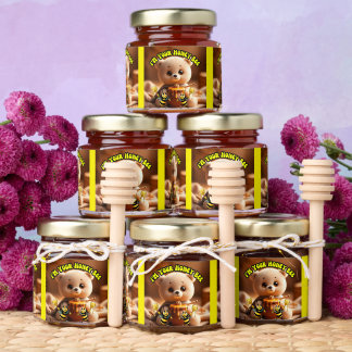 Cute I'M Your Honey Bee Honey Jar Favors