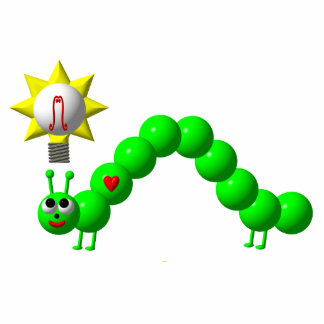 Cute Inchworm with an idea Cutout