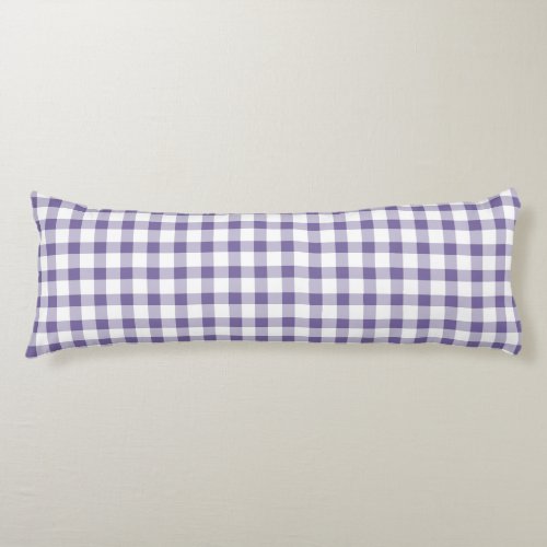 Cute Indigo Gingham Pattern Body Pillow