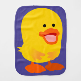 Cute Innocent Cartoon Duckling Burp Cloth