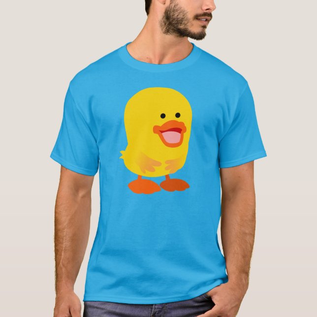 Cute Innocent Cartoon Duckling T-Shirt (Front)