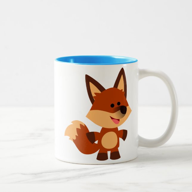 Cute Innocent Cartoon Fox Mug (Right)