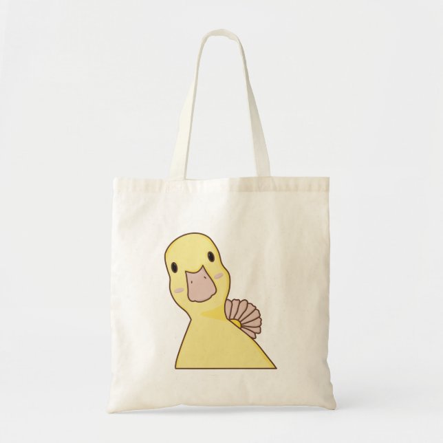 Cute Innocent face duck Tote Bag (Front)