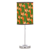 Cute Inquisitive Cartoon Fox Table Lamp (Back)