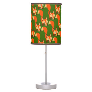 Cute Inquisitive Cartoon Fox Table Lamp