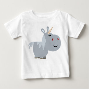 Cute Inscrutable Cartoon Unicorn Baby T-Shirt