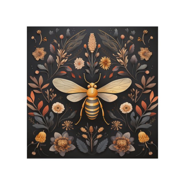 Cute insect wood wall art (Front)