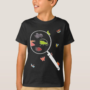 Cute Insects Magnifier Ladybug Bee Ant Bug T-Shirt