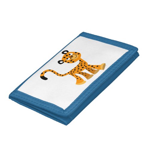 Cute Insouciant Cartoon Cheetah Wallet