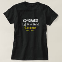 Cute Inspirational Bible Verse Graduation Black