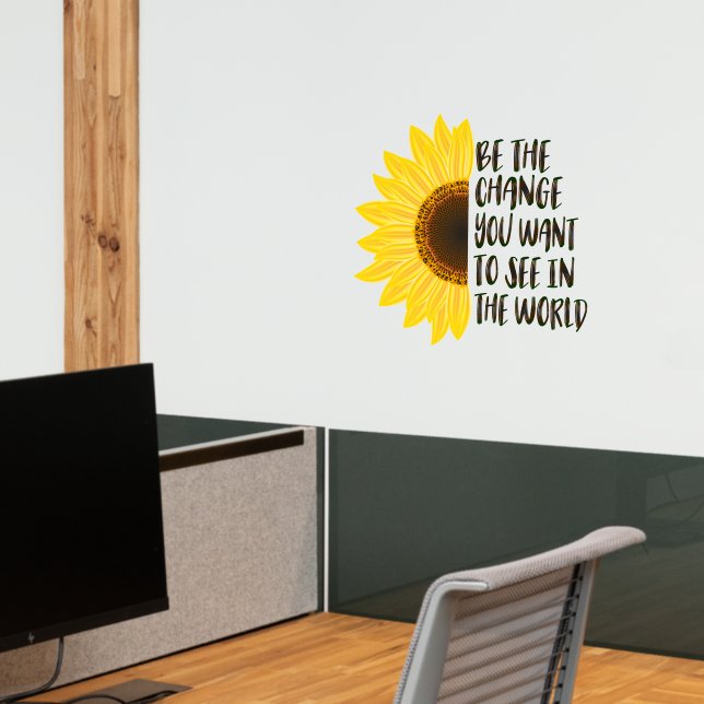 cute inspirational change word art wall decal  (Office 2)