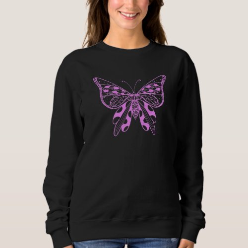 Cute Inspirational Graphic  Nature Butterfly Sweatshirt