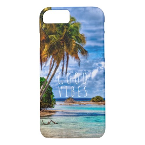 Cute Inspirational Hawaiian Beach Summer Landscape iPhone 87 Case