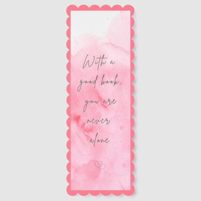Cute Inspirational Reading Quote Bookmarks (Front)