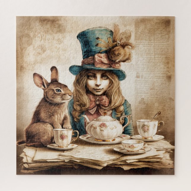 Cute Inspired By Alice In Wonderland Jigsaw Puzzle (Vertical)