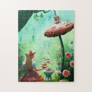 Cute Inspired By Alice In Wonderland Jigsaw Puzzle