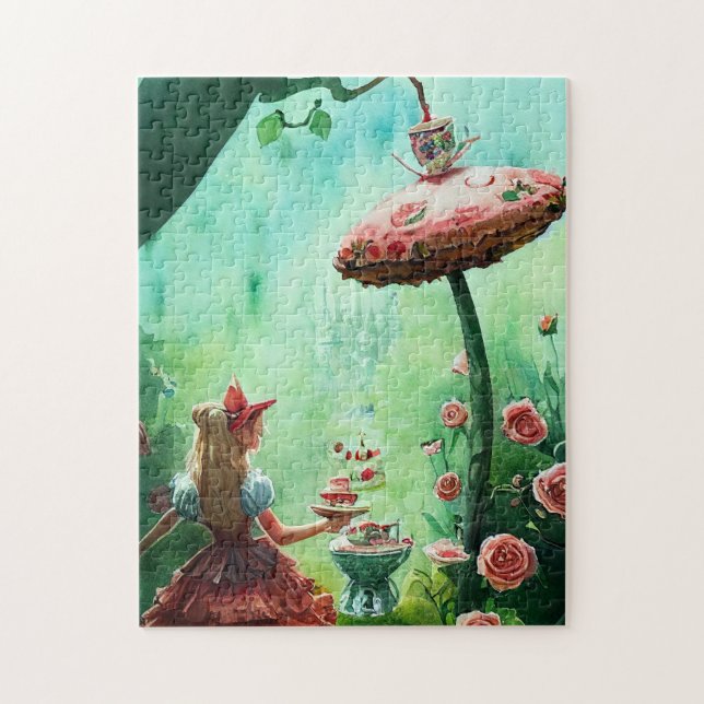 Cute Inspired By Alice In Wonderland Jigsaw Puzzle (Vertical)