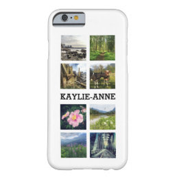 Cute Instagram Photos and Personalized Name Barely There iPhone 6 Case