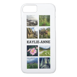 Cute Instagram Photos and Personalized Name iPhone 8/7 Case