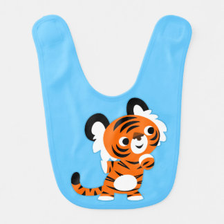 Cute Interested Cartoon Tiger Baby Bib