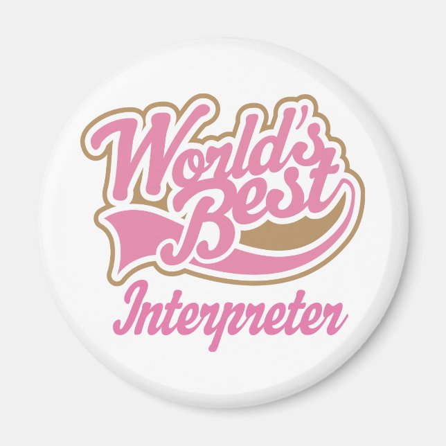 Cute Interpreter Magnet (Front)