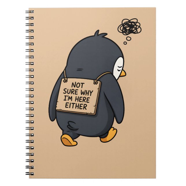 Cute Introvert Humor Notebook (Front)