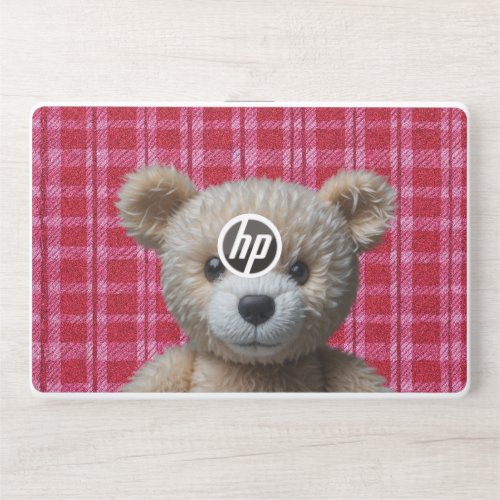 Cute iPad Smart Cover with teddy bear print HP Laptop Skin
