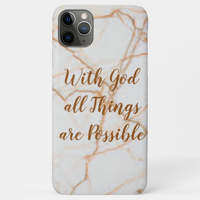Cute iPhone 11 case with Encouraging Quote (Back)