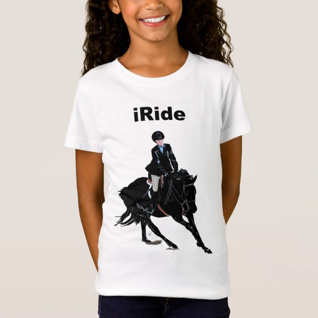 Cute iRide Children's Horse T-Shirt (Front)