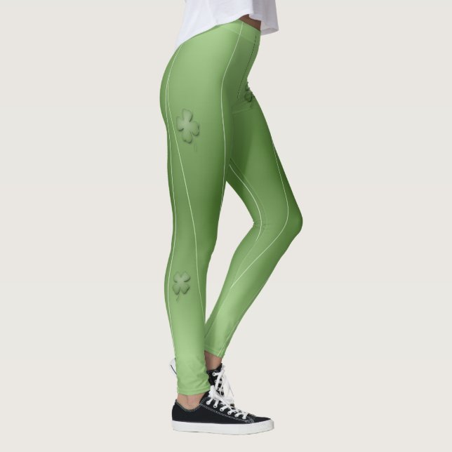 Cute Irish Clover Design Leggings (Right)