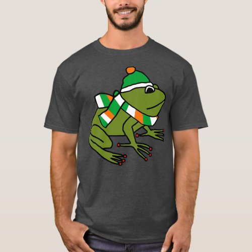 Cute Irish Frog on St Patricks Day T_Shirt