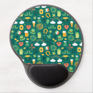 Cute Irish Icon Pattern Gel Mouse Pad