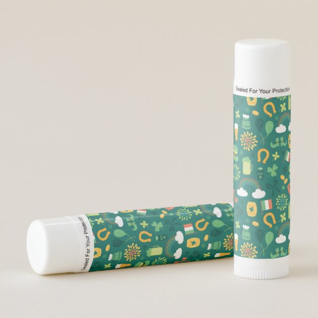 Cute Irish Icon Pattern Lip Balm (Front)
