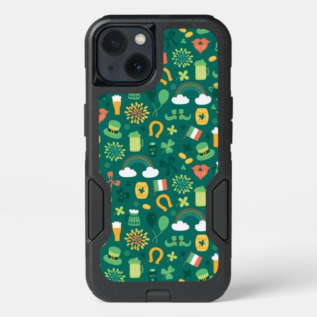 Cute Irish Icon Pattern Otterbox iPhone Case (Back)