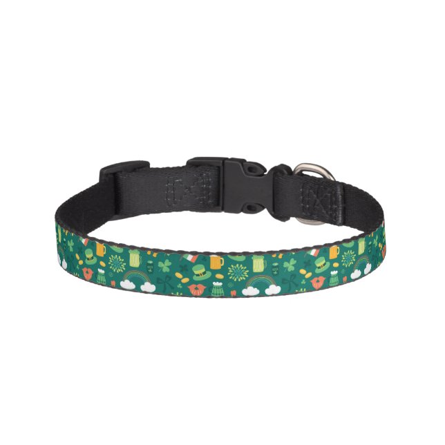 Cute Irish Icon Pattern Pet Collar (Front)