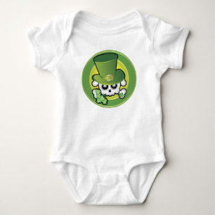 Cute Irish Skull Baby Bodysuit