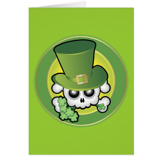 Cute Irish Skull Cards (Front)