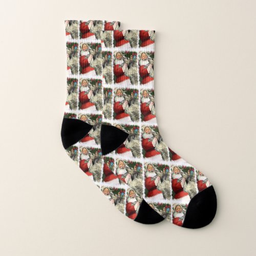 Cute Irish Wolfhound Christmas Socks