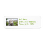 Cute Irish Wolfhound Label