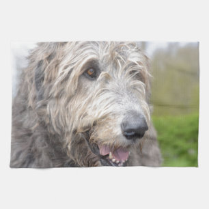 Cute Irish Wolfhound Towel