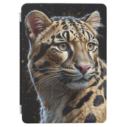 Cute isolated clouded leopard iPad air cover